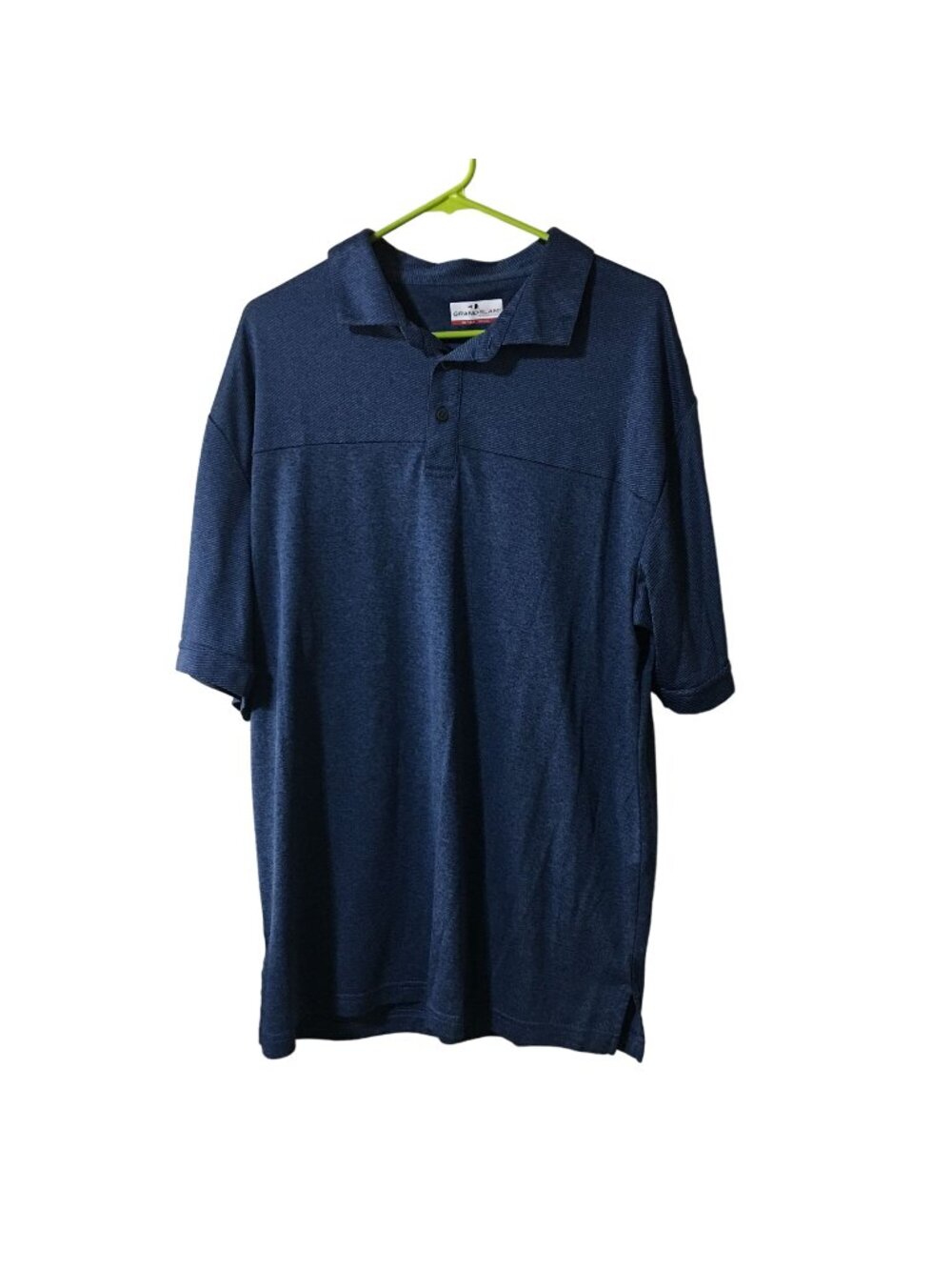 GRANDSLAM PERFORMANCE BLUE PATTERNED LIGHTWEIGHT GOLF POLO MENS XLT